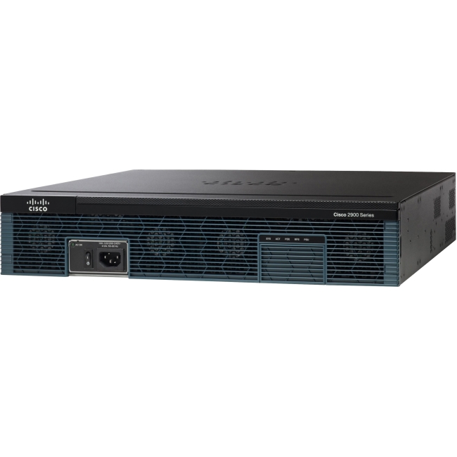 Cisco w/3 GE,4 EHWIC,1 SM,256MB CF,1GB DRAM,IPB,SEC, AX C2921-AX/K9 2921