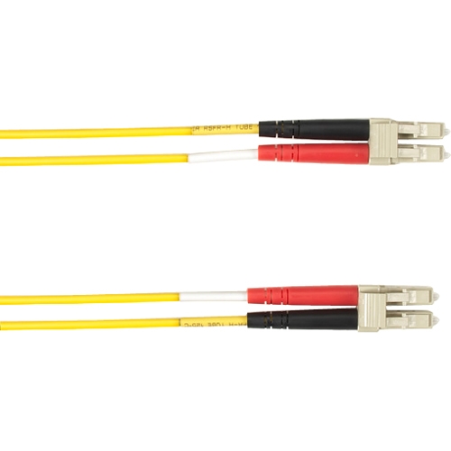 Black Box 1-m, LC-LC, 62.5-Micron, Multimode, Plenum, Yellow Fiber Optic Cable FOCMP62-001M-LCLC-YL