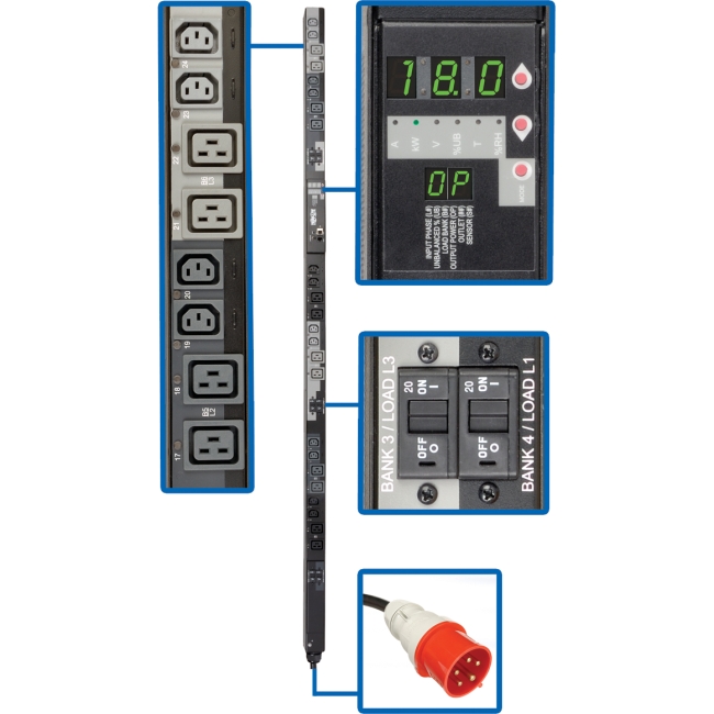 Tripp Lite Switched 24-Outlets PDU PDU3XVSR6G30A