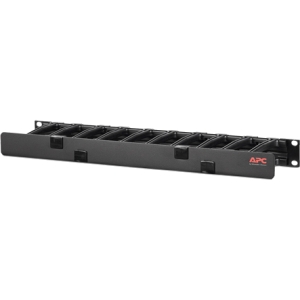 APC Horizontal Cable Manager, 1U x 4" Deep, Single-Sided with Cover AR8602A