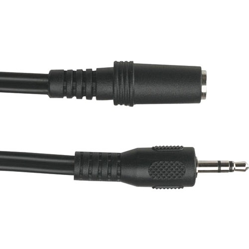 Black Box 3.5-mm Stereo Audio Cable, 24 AWG, Male/Female, 15-ft. (4.5-m) EJ111-0015
