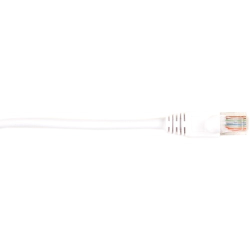Black Box CAT5e Value Line Patch Cable, Stranded, White, 4-ft. (1.2-m) CAT5EPC-004-WH