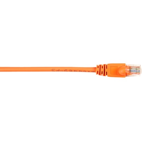 Black Box CAT5e Value Line Patch Cable, Stranded, Orange, 6-ft. (1.8-m) CAT5EPC-006-OR