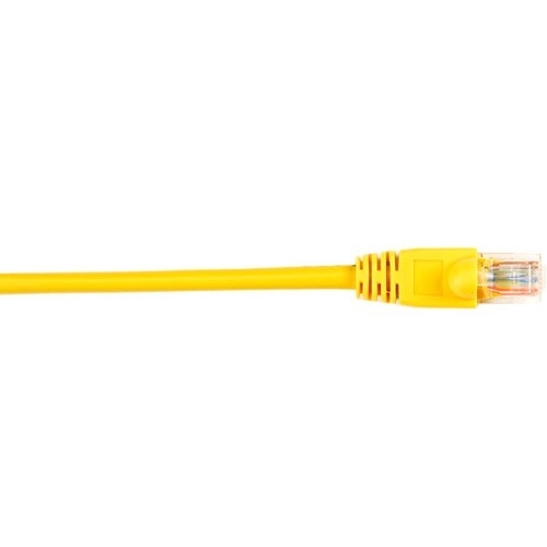 Black Box CAT6 Value Line Patch Cable, Stranded, Yellow, 2-ft. (0.6-m) CAT6PC-002-YL