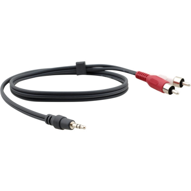 Kramer 3.5mm (M) to 2 RCA (M) Breakout Cable C-A35M/2RAM-12