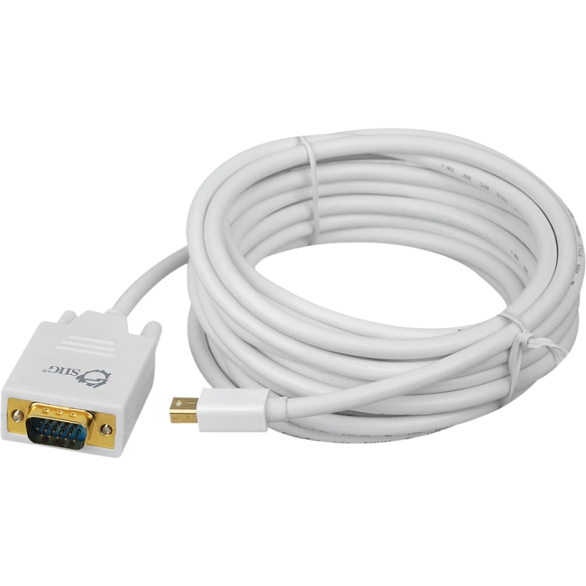 SIIG 15 ft Mini DisplayPort to VGA Converter Cable (mDP to VGA) CB-DP1111-S1