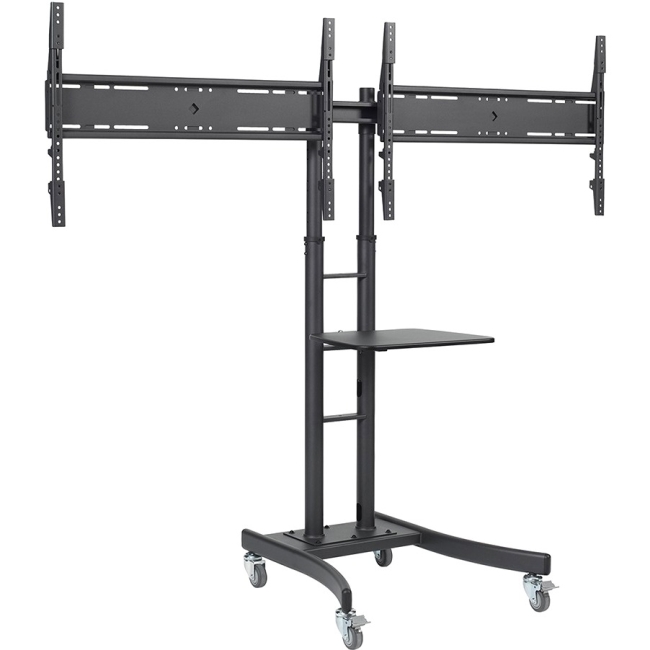 Telehook Dual Display Mobile TV Cart TH-TVCD