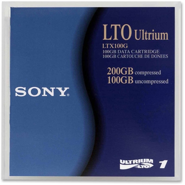 Sony LTO Data Cartridge, 100/200GB LTX100G/4 SONLTX100G4