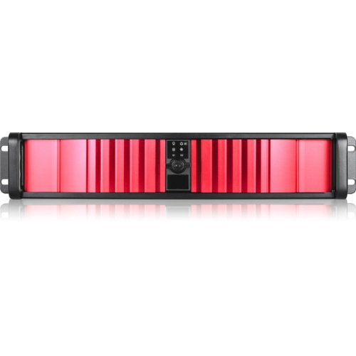 iStarUSA 2U Compact Stylish Rackmount Chassis with SEA Bezel D-200SEA-RD D-200SEA