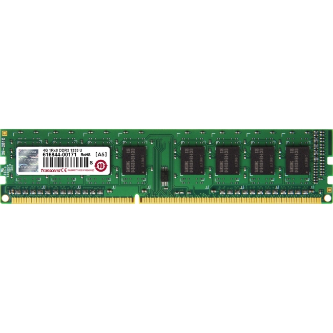 Transcend DDR3 1333 LONG-DIMM 4GB 9-9-9 1Rx8 TS512MLK64V3H