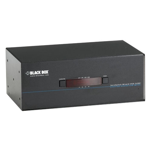 Black Box ServSwitch Wizard VGA, USB, Quad-Head Video KV3404A