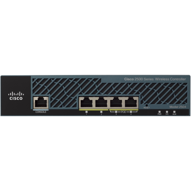Cisco Wireless Controller with 15 AP Licenses Refurbished AIR-CT2504-15K9-RF 2504
