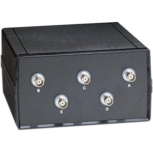 Black Box Coax Switch, ABCDE (4 to 1), Chassis Style B, BNC SW560A-BNC