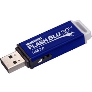 Kanguru FlashBlu30 with Physical Write Protect Switch SuperSpeed USB3.0 Flash Drive ALK-FB30-32G