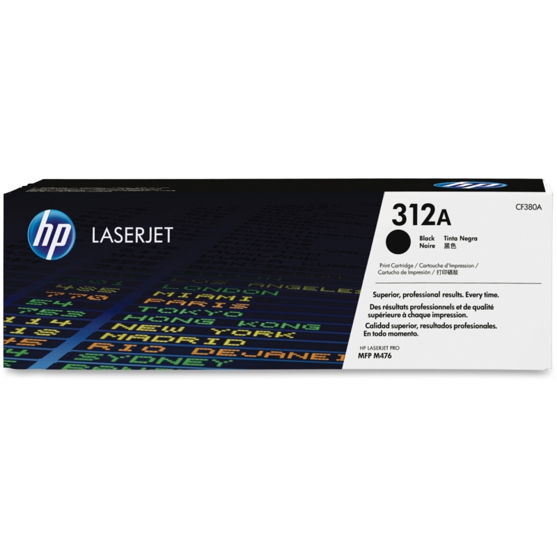 HP Black Original LaserJet Toner Cartridge CF380A HEWCF380A 312A