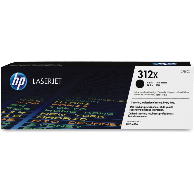 HP High Yield Black Original LaserJet Toner Cartridge CF380X HEWCF380X 312X