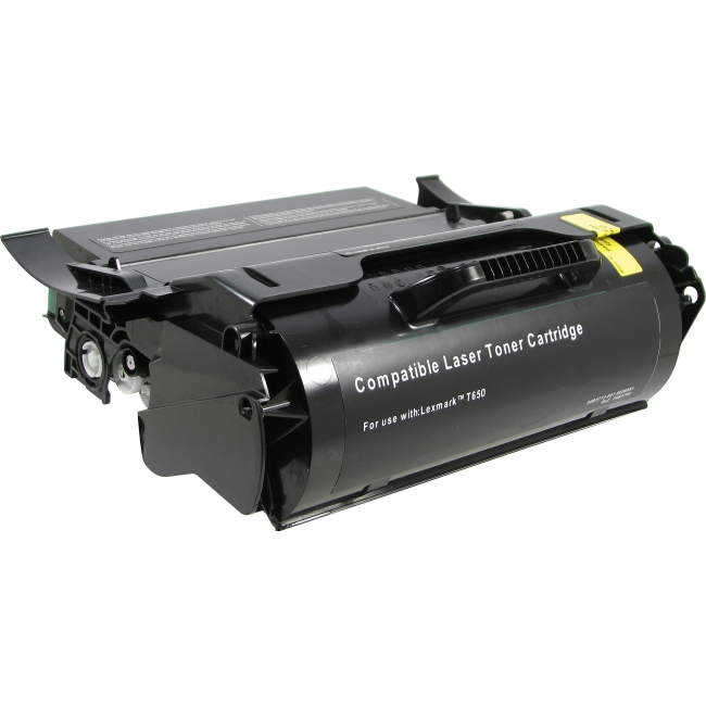 V7 Black Toner Cartridge (High Yield) For Lexmark T650DN, T650DTN, T650N, T652DN V7T650