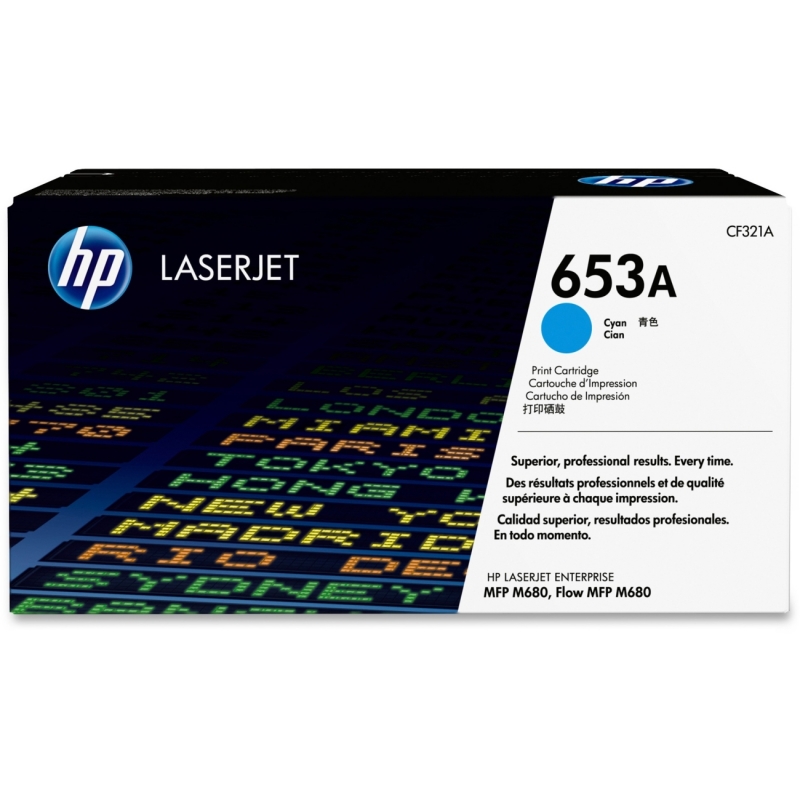 HP Cyan Original LaserJet Toner Cartridge CF321A HEWCF321A 653A