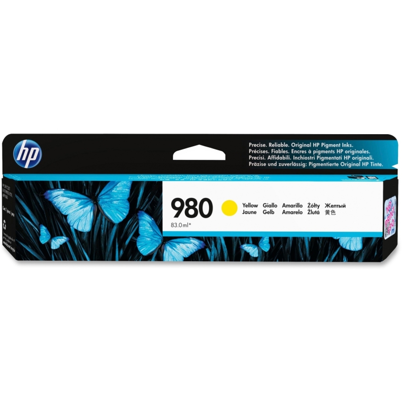 HP Yellow Original Ink Cartridge D8J09A HEWD8J09A 980