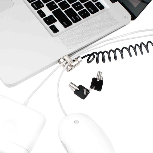 Compulocks MacBook Lock - Macbook Pro Lock - Coiled Cable Lock CL15C