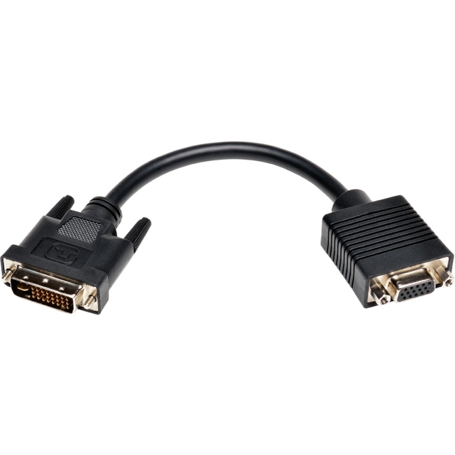 Tripp Lite 8-in. DVI to VGA Adapter Cable (DVI-I Dual Link M to HD15 F) P120-08N