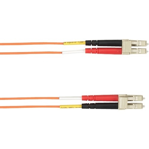 Black Box 1-m, LC-LC, 62.5-Micron, Multimode, PVC, Orange Fiber Optic Cable FOCMR62-001M-LCLC-OR