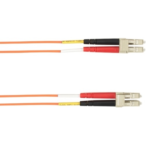 Black Box 3-m, LC-LC, 62.5-Micron, Multimode, PVC, Orange Fiber Optic Cable FOCMR62-003M-LCLC-OR