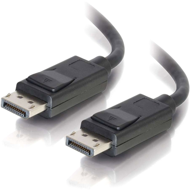 C2G 15ft DisplayPort Cable with Latches M/M - Black 54403