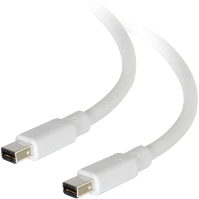 C2G 10ft Mini DisplayPort Cable M/M - White 54412
