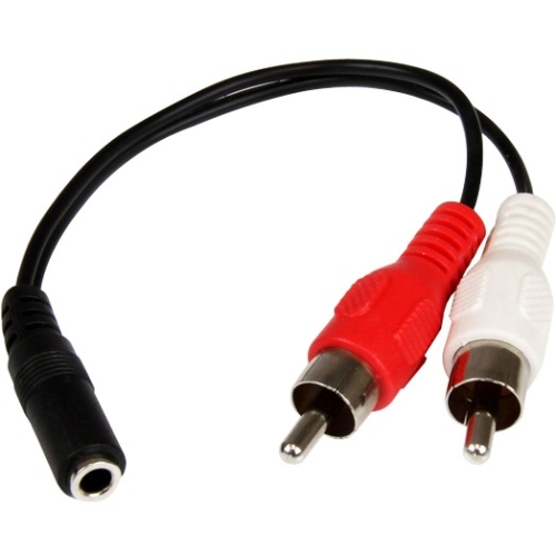 StarTech.com 6in Stereo Audio Cable - 3.5mm Female to 2x RCA Male MUFMRCA