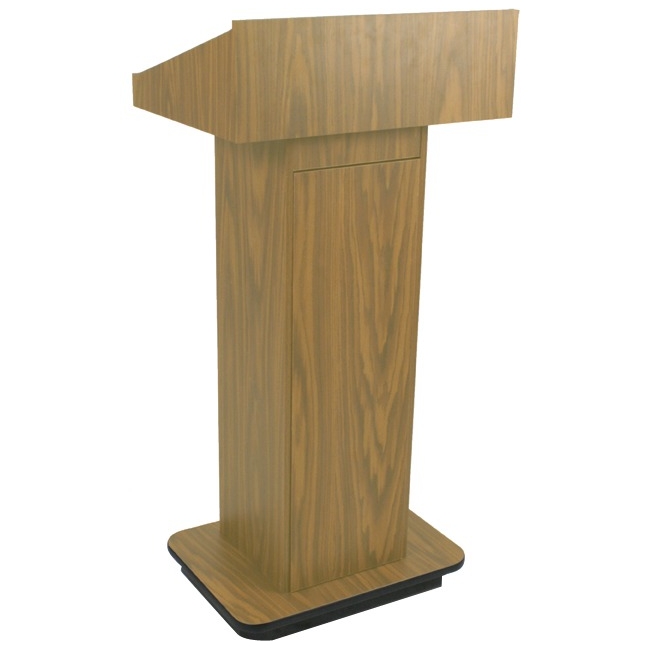 AmpliVox Executive Non-sound Column Lectern W505-OK W505