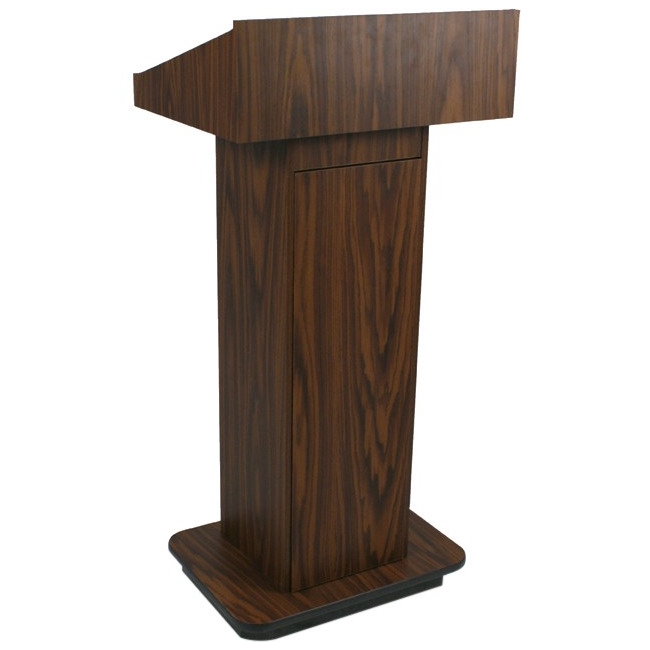 AmpliVox Executive Non-sound Column Lectern W505-WT W505