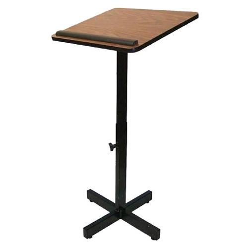 AmpliVox Xpediter Adjustable Lectern Stand W330-WT W330