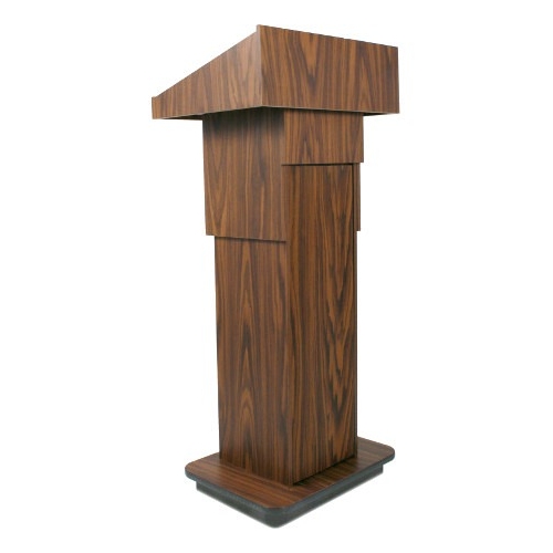 AmpliVox Wireless Executive Adjustable Column Lectern SW505A-WT SW505A