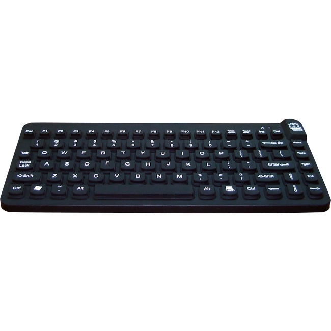 Man & Machine Premium Waterproof Disinfectable Silent 12" Keyboard SCLP/B5