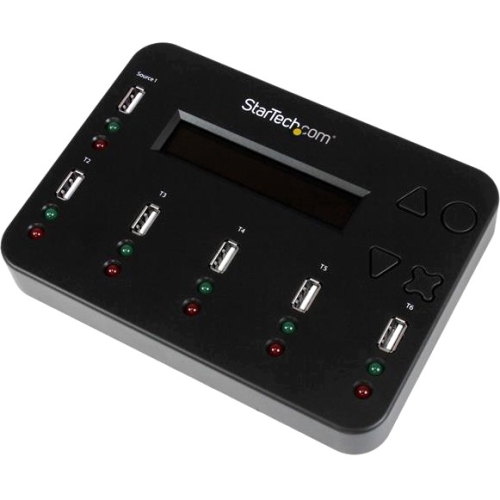 StarTech.com Standalone 1:5 USB Flash Drive Duplicator and Eraser - Flash Drive Copier USBDUP15