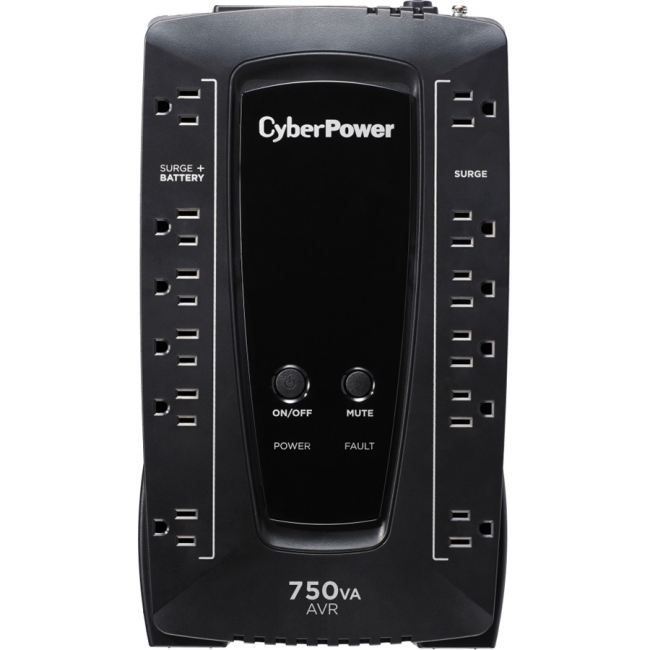 CyberPower AVR Series 750VA 450W Desktop UPS with AVR and USB AVRG750U