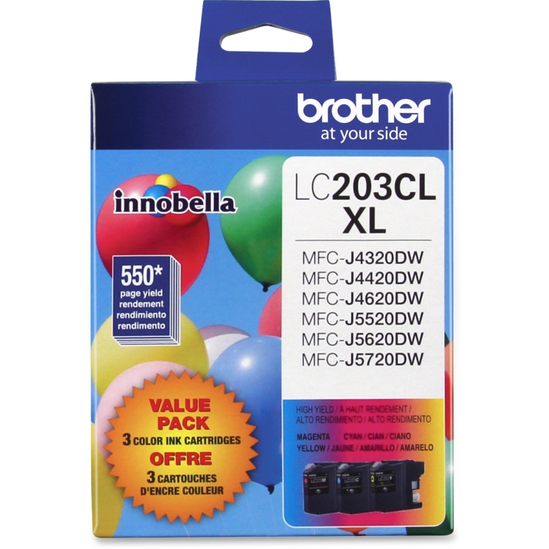 Brother 3-Pack High Yield Ink Cartridges LC2033PKS BRTLC2033PKS