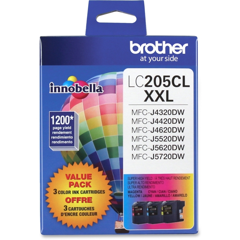 Brother 3-Pack Ink Cartridges LC2053PKS BRTLC2053PKS