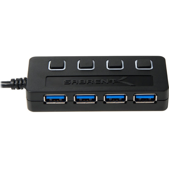 Sabrent 4-Port USB 3.0 Hub with Power Switches HB-UM43