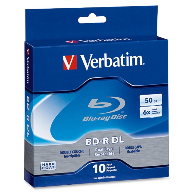 Verbatim Blu-ray Dual Layer BD-R DL 6x Disc 97335