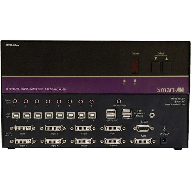 SmartAVI KVM Switchbox DVN-8PROS