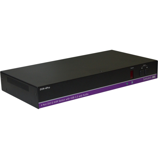 SmartAVI DVNET-4Pro, 4x1 DVI-D, USB 2.0, Audio Switch DVN-4PROS DVN-4Pro