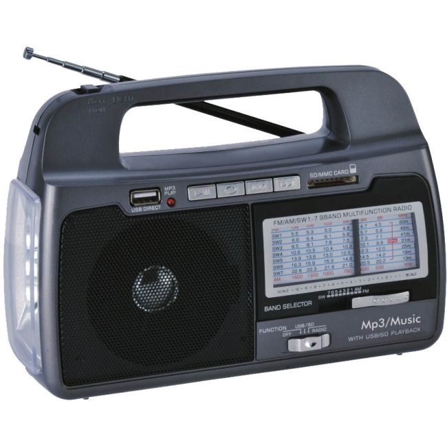 Supersonic 9 Band AM/FM/SW1-7 Portable Radio SC1082 SC-1082