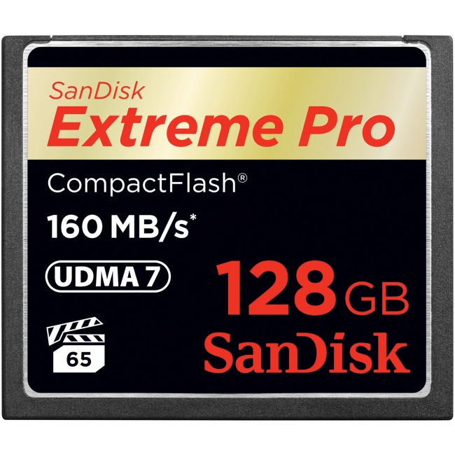 SanDisk Extreme PRO CompactFlash Memory Card SDCFXPS-128G-A46