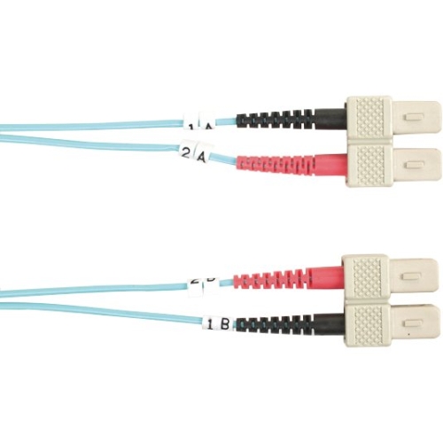 Black Box 10-GbE 50-Micron Multimode Value Line Patch Cable, SC-SC, 1-m (3.2-ft.) FO10G-001M