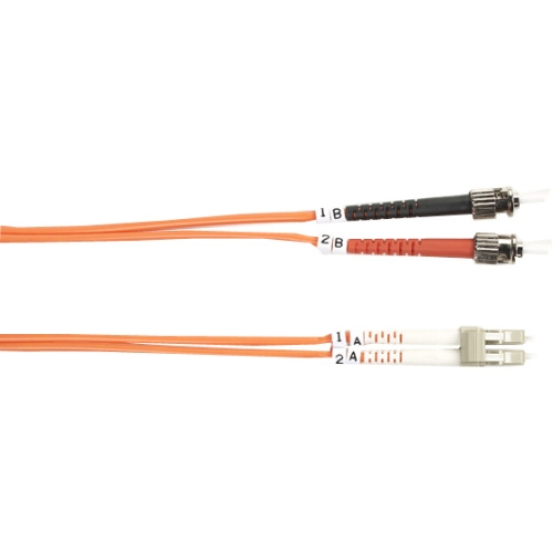 Black Box 62.5-Micron Multimode Value Line Patch Cable, ST-LC, 10-m (32.8-ft.) FO625-010M-STLC