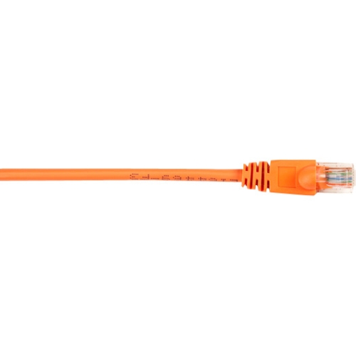 Black Box CAT5e Value Line Patch Cable, Stranded, Orange, 6-ft. (1.8-m), 5-Pack CAT5EPC-006-OR-5PAK