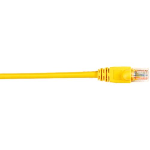 Black Box CAT6 Value Line Patch Cable, Stranded, Yellow, 2-ft. (0.6-m), 25-Pack CAT6PC-002-YL-25PAK