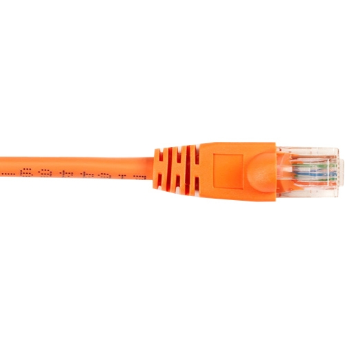 Black Box CAT6 Value Line Patch Cable, Stranded, Orange, 15-ft. (4.5-m), 5-Pack CAT6PC-015-OR-5PAK